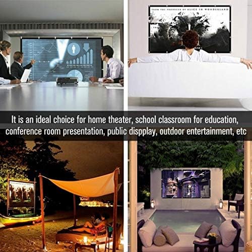 FZZDP Sklopivi 16: 9 projektor 60 70 84 100 120 inčni bijeli vanjski projekcijski ekran TV zaslon za kućni
