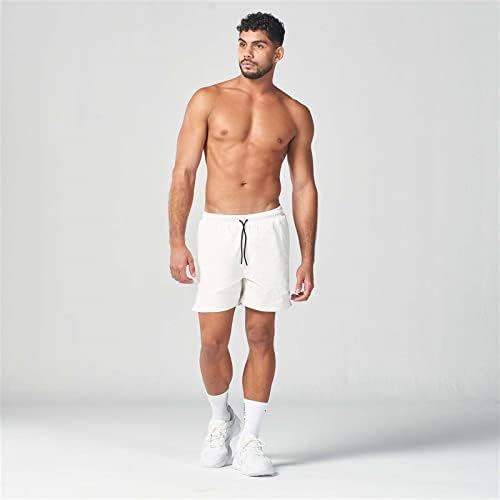 BMISEGM Ljetni kratke hlače Muške obične boje Glatki bodovi Sportske hlače Muške fitness hlače Ljetne tanke