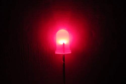 E-Projekti-B-0002-G02 difuzno crveno svjetlo, LED Bijela sočiva, 5 mm