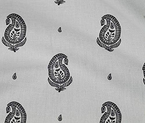 oneOone pamučna Flex tkanina Paisley blok štampana zanatska tkanina BTY širine 40 inča