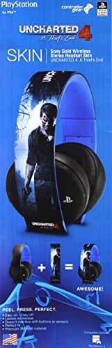 Oprema za kontroler Uncharted 4 a Thief's End - Sony Gold Wireless Stereo Headset Skin