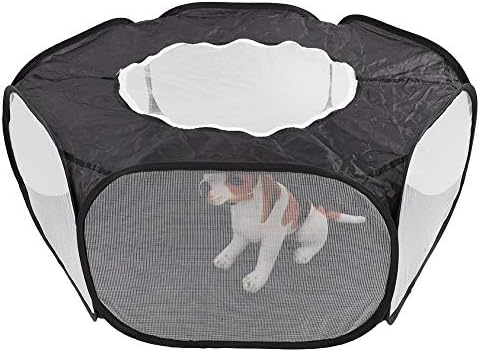 EECOO prijenosni mali kućni ljubimac Plewpen, Playpen transparentan za štene Cat zec kavez šator za igranje