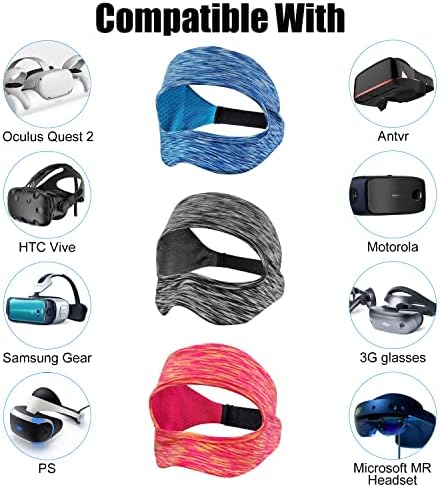Sayafan VR maska za oči, Podesiva prozračna VR traka za znoj za Oculus Quest 2, HTC Vive, PS, oprema, VR