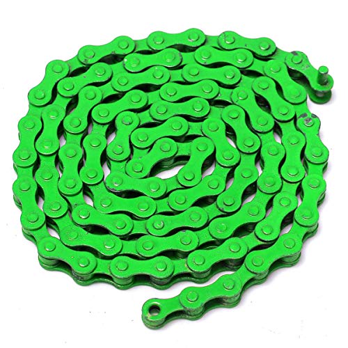 Yutool lanac sa jednom brzinom,1/2 x 1 / 8inch 96 linkova sa jednom brzinom šareni lanac fiksni zupčanik
