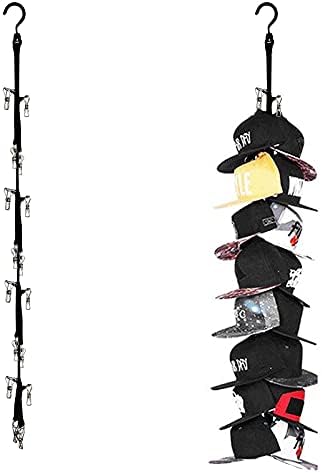 Peohud 2 paket ormar viseći šešir Organizator stalak, 16 kuke šešir Storage vješalice za bejzbol kape, Lopta