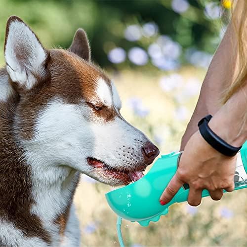 Gredella boca za pseću vodu, prijenosni nepropusni za curenje, dozator vode za štene sa hranilicom za piće,