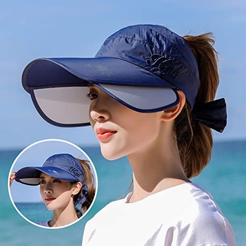 Prozračni vizir šešir Golf znojna kapa Ženska sunce elastična upijaju široke sunčeve bajbol kapice obične