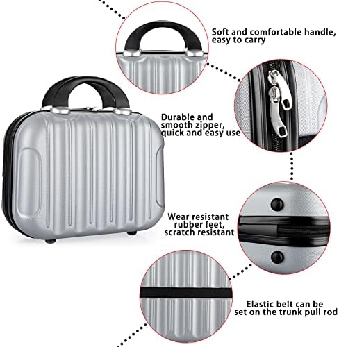 Bstkey prenosiva putna torbica za šminkanje, kozmetička torbica Hard Shell Organizator za ručni prtljag,