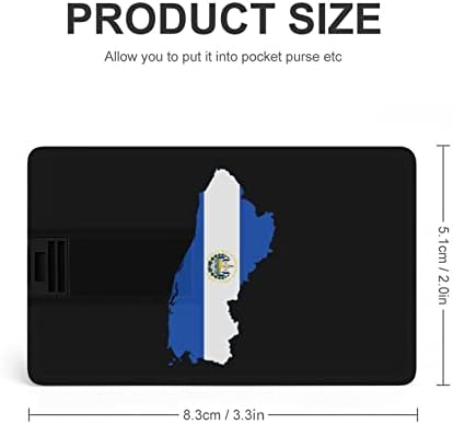 Zastava države El Salvador4 USB Memory Stick Business Flash-Drive Card Card Kreditna kartica Oblik banke