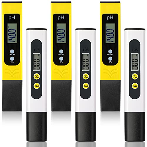 6 kom pH mjerač za vodu i TDS mjerač Combo, uključuje 3 kom 0,01 PH visokotlačni Tester kvaliteta vode PH
