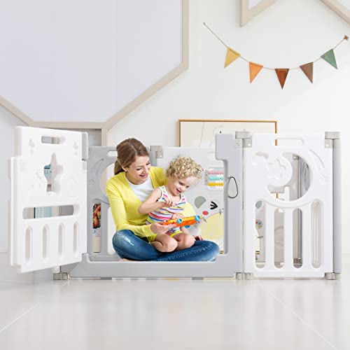 Ogradica za bebe, Dripex sklopiva ogradica za bebe i malu decu, 13,75 kvadratnih metara. Ft Pen za igru,