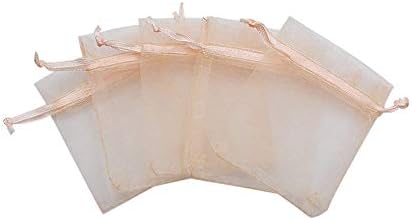 30 kom Organza poklon torbe nakit vezice wrap torbice svadbena zabava favorizuju Candy torbe Fleshcolor