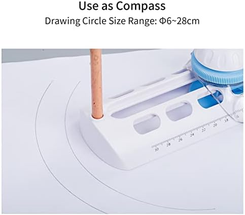 Xixian rezač papira, kružni papir CRVENI CIRKL CURCLE ručni kružni rezanje Kompas za kompas za diy ScrappBook