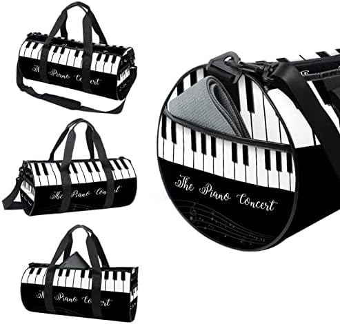 Mamacool Piano pozadina torba za nošenje preko ramena platnena putna torba za teretanu Sport Dance Travel