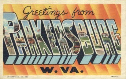Parkersburg, Postcard Zapadna Virdžinija