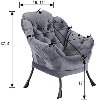 Jomol stolice za dnevne sobe moderna lijena stolica od pamučne tkanine, savremena Ležaljka s naglaskom,