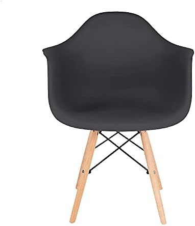 Canglong noge od prirodnog drveta Mid Century Modern DSW Molded Shell Lounge plastične ručne stolice, Set