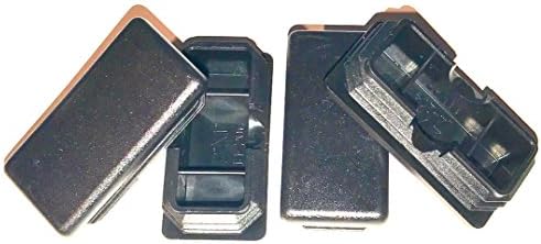 SBDS 2 x 1 pravokutna cijev plastični završni čep završne kape umetci 1 x 2 inčni ogradni post završni umetci.