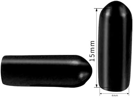 Navoj za zaštitu navoja PVC gumena Okrugla cijev za vijke poklopac poklopca ekološki prihvatljiv Crni 4mm