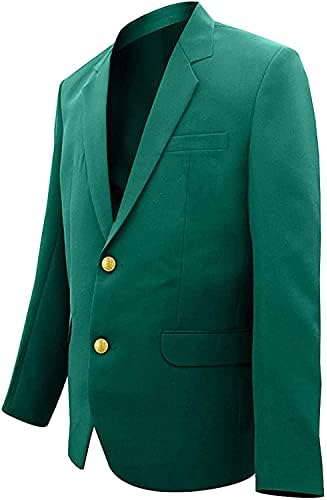 Muški zeleni sportski kaput - pamučna golf blužerska jakna za muškarce