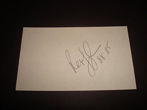 Reggie Langhorne Browns Elizabeth City potpisao autentični autogram sa indeksom 3x5 indeksa - NFL potpisi