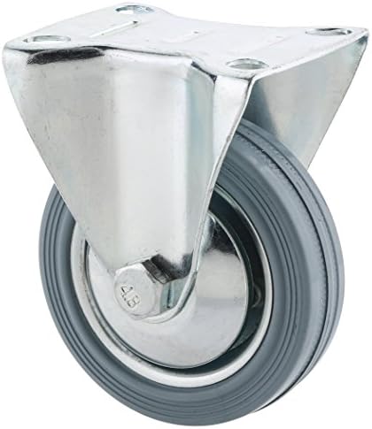 Steelex D2582 3-inčni 110-funti fiksni gumeni ploča, siva
