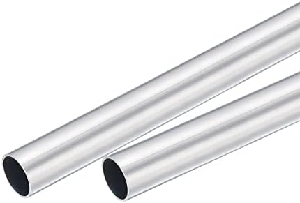 UXCELL 6063 Aluminijumska okrugla cijev 22mm od 18 mm Unutrašnja dia 250mm Dužina cijevi cijevi 2 kom