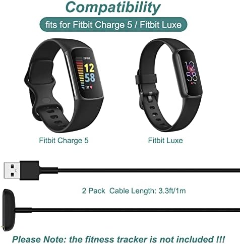 Punjač za FITBAT CHARGE 5 / Fitbit Luxe Fitness Tracker, zamjena za punjenje kablovski pribor za kabel za