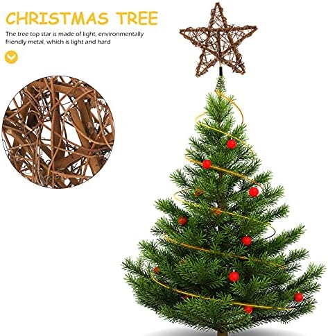 Veemoon 4 kom. Za tkani dekor Toppers ukrasi TREETP Lijepa svjetla Tree Pet-pokazivane božićne baterije