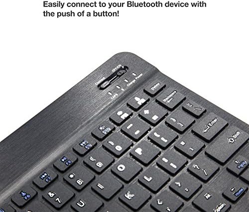 BoxWave tastatura kompatibilna sa Zebra ET50-SlimKeys Bluetooth tastaturom, prenosiva Tastatura sa integrisanim komandama za Zebra ET50-Jet Black