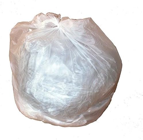 Plastične torbe za smeće od 4 galona, ​​visoka gustina: bistra, 6 mikrona, 17x18, 2000 vrećica.