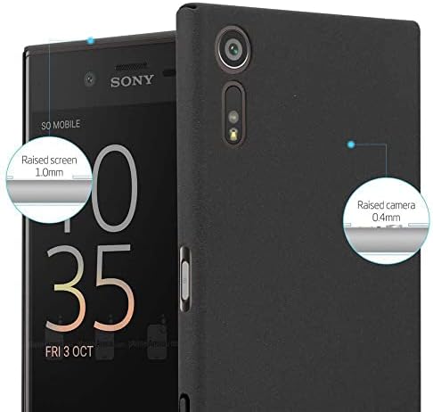 Cadorabo Case Kompatibilan sa Sony Xperia XZ / XZS u mračnoj crnoj boji - otporan na udarce i otporan na