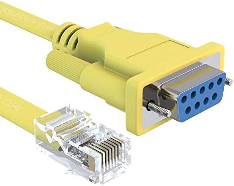 Cablerack 6FT DB9 ženska do RJ45 mužjak Rollover Console kabel za Cisco Green