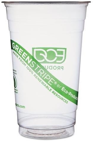 Šolje za hladno piće sa obnovljivim resursima GreenStripe 20 oz Clear 1000 / karton