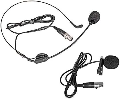 Tbaxo bežični mikrofonski sistem 4-kanalni Akumulatorski mikrofon Set 2 ručni Mikrofoni / Lavalier 2 Bodypacks