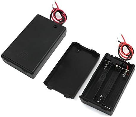 X-DREE 2kom držač plastičnih baterija w poklopac za 3 x 1.5 V AAA baterija(2 pezzi di batterie in plastica