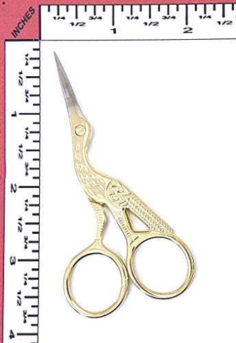 SCISSORFOBZ 3.5 ručno rađeni Nerđajući čelik oštar vrh klasične zlatne roda makaze kran dizajn šivaće makaze