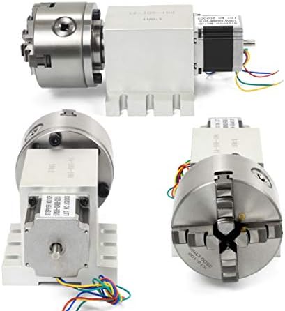 CNCTOPBAOS Mašina za graviranje rotaciona 4. osa, rotacija CNC rutera četvrta a-osa 4 čeljusti K12-100mm