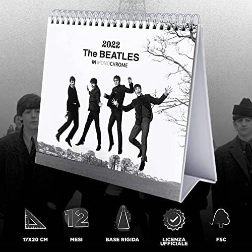 Grupo Erik Službeni The Beatles Calendar 2022 - Desktop kalendar 2022 The Beatles Desk kalendar 2022-12