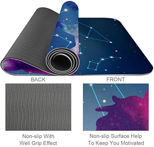Siebzeh Unicorn Constellation Premium Thick Yoga Mat Eco Friendly gumeni Health&fitnes neklizajuća prostirka