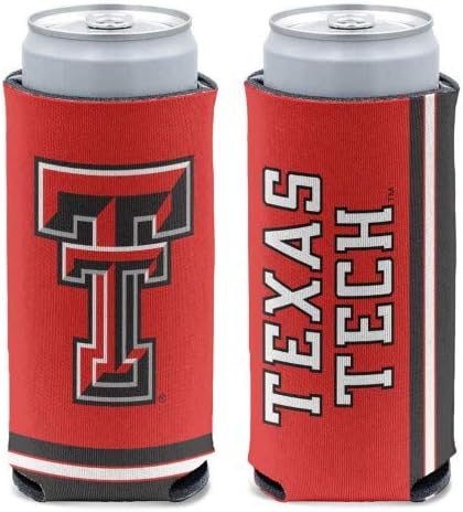 WinCraft NCAA Texas Tech Red Raiders Slim Can Cooler, Timske boje, Jedna veličina