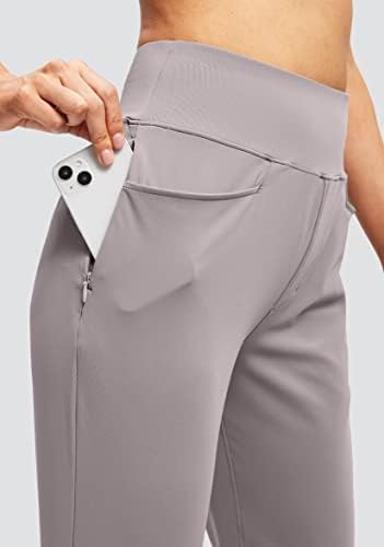 Ženske pantalone za žene sa 5 džepova s ​​5 džepova visokih struka Stretci putovanja Atletski radovi Hlače