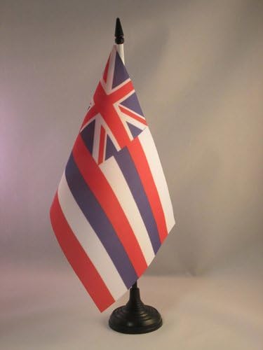 AZ FLAGAJ Havaii zastava 5 '' x 8 '' - američka država havaii zastava na Havajima 21 x 14 cm - crna plastična