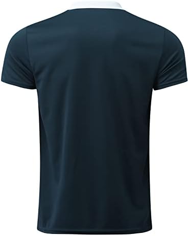 Muški ljetni polo T majica kratki rukavi Ležerne prilike za kratke tee patentni vrat Sat FIT 3D print Golf