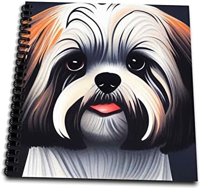 3Droza Cool Funny Slatka Shih Tzu Puppy Dog Picasso Style Pop Art - Crtanje knjiga
