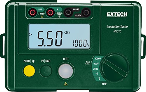 Extech 380320 Tester analognog izolacije, zeleno