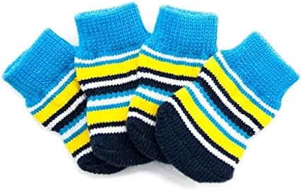 Stjecanje kućnih ljubimac božićni dodaci PET antiskidne čarape žute plave / smeđe crne / ružičaste plave