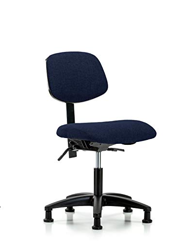 LabTech sjedeća LT41476 stolica za visinu stola od tkanine najlonska baza, Glides, mornarica