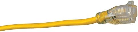 Southwire 2588 50-ft 12/3 SJTW Vanjski, američki izrađeni teškim komercijalnim korištenjem, žuta i šuma