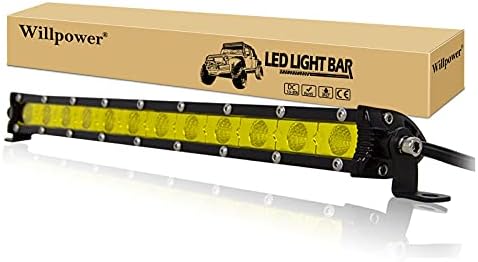 WillPower LED svjetlosni bar, 13 inčni LED mahuna radno svjetlo 6000lm Jednoredno svjetlo svjetlo sa cestom